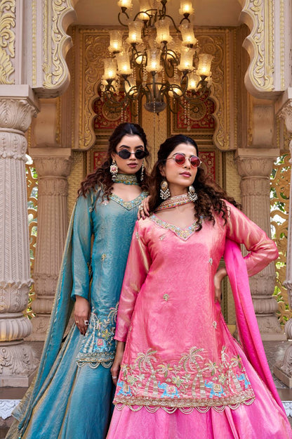 RangBhoomi Exclusive Festival Collection: Elegant Lehenga Choli with Heavy Embroidery