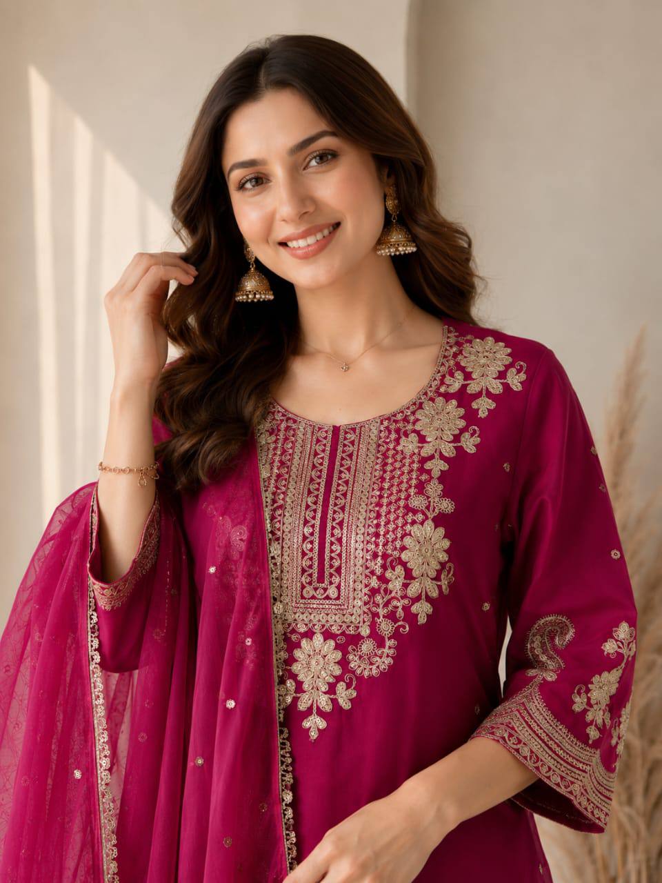 RangBhoomi Designer Wear Festival Special Collection - Elegant Two-Tone Ensemble with Sequined Details
