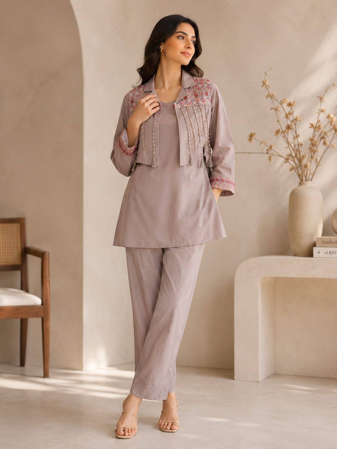 RangBhoomi Designer Co-ord Set — Festival Special Dhabu Cotton Palazzo Set