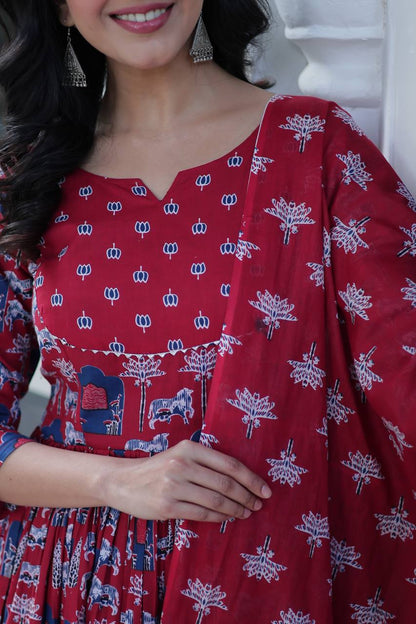 Premium Ready-Made Kurti with Pant & Dupatta Set