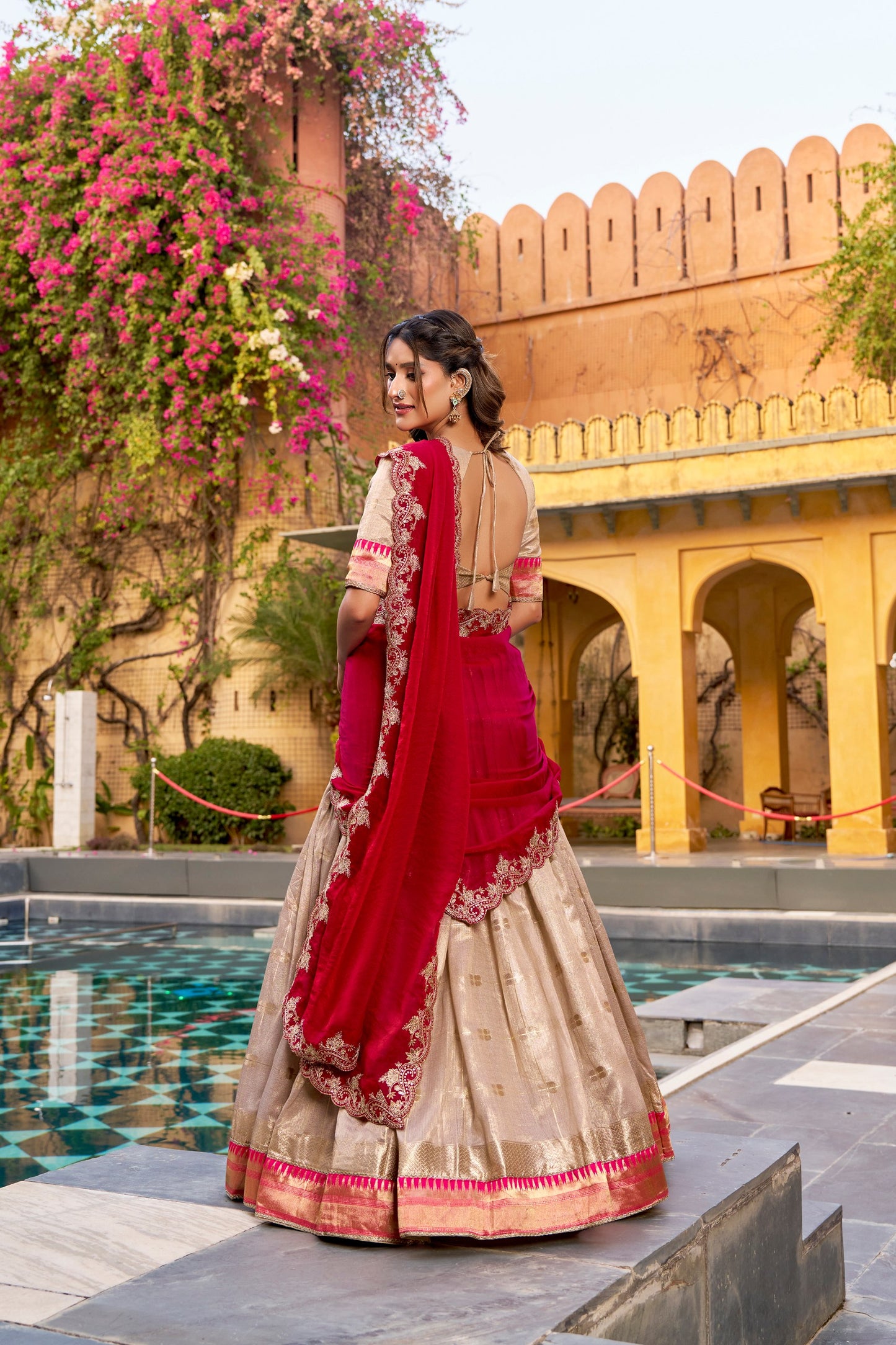 Elegant Woven Grace Lehenga with Royal Paithani Borders and Intricate Embroidery