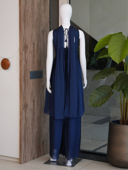 Designer Indo-Western Special Collection by RangBhoomi - Elegant Festive Palazzo Set