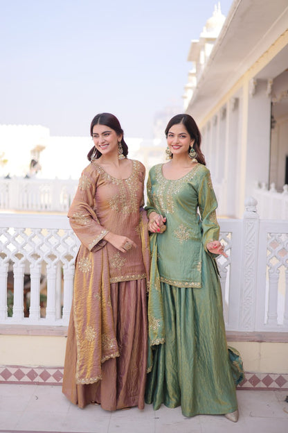 RangBhoomi Premium Designer Ready-to-Wear Top, Sharara, and Dupatta Collection 2026