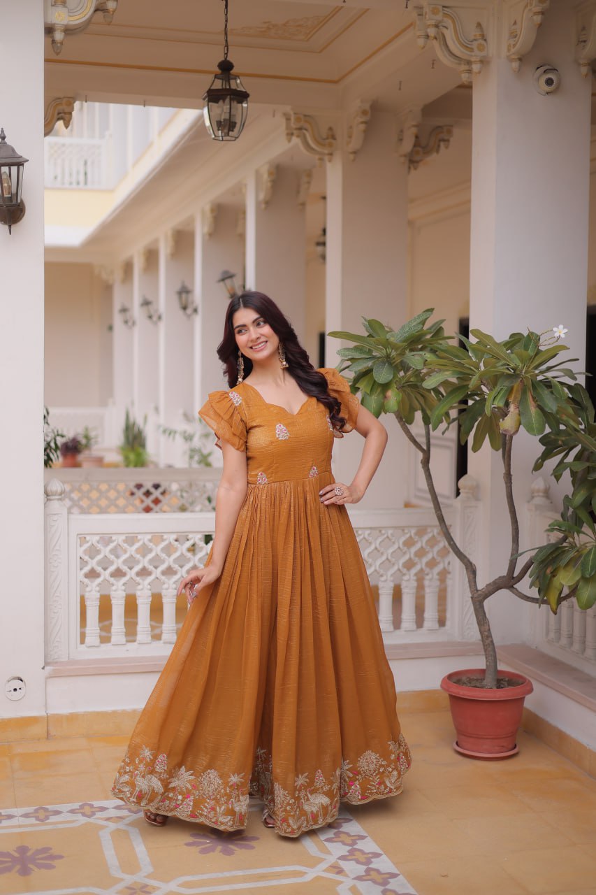 RangBhoomi Premium Designer Ready-Made Gown Collection