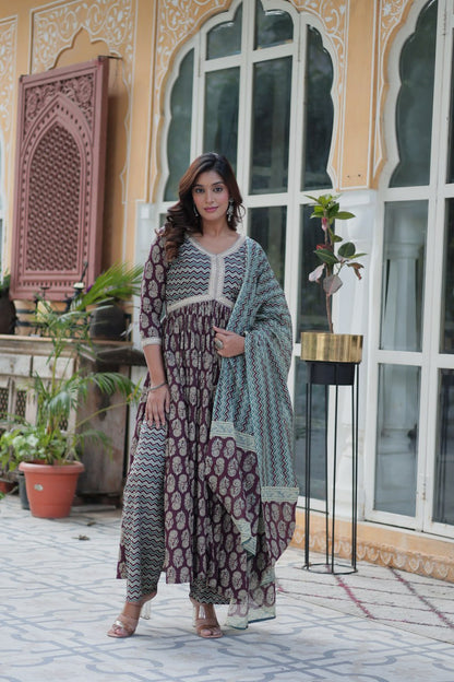 Premium Pure Cotton Kurti Set with Pant & Dupatta – Elegant Ethnic Wear