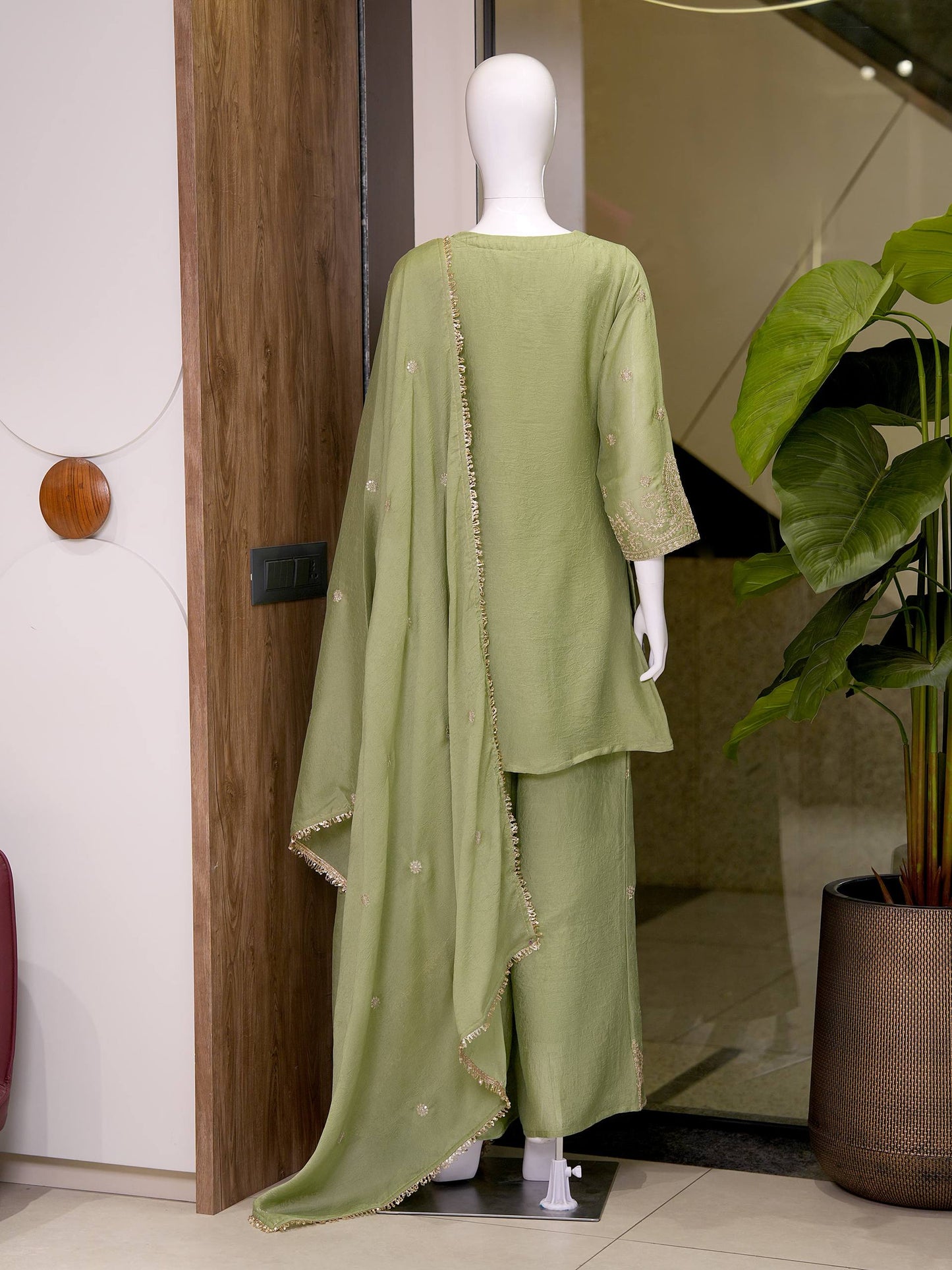 RangBhoomi Exclusive Designer Festival Wear Collection with Premium Embroidered Rangoli Crush Fabric
