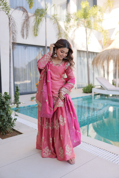 RangBhoomi Premium Designer Ready-to-Wear Top, Sharara, and Dupatta Collection 2026