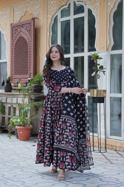 Premium Ready-Made Kurti with Pant & Dupatta Set