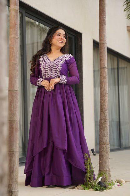 Double Flair Gown - Designer Gown Collection