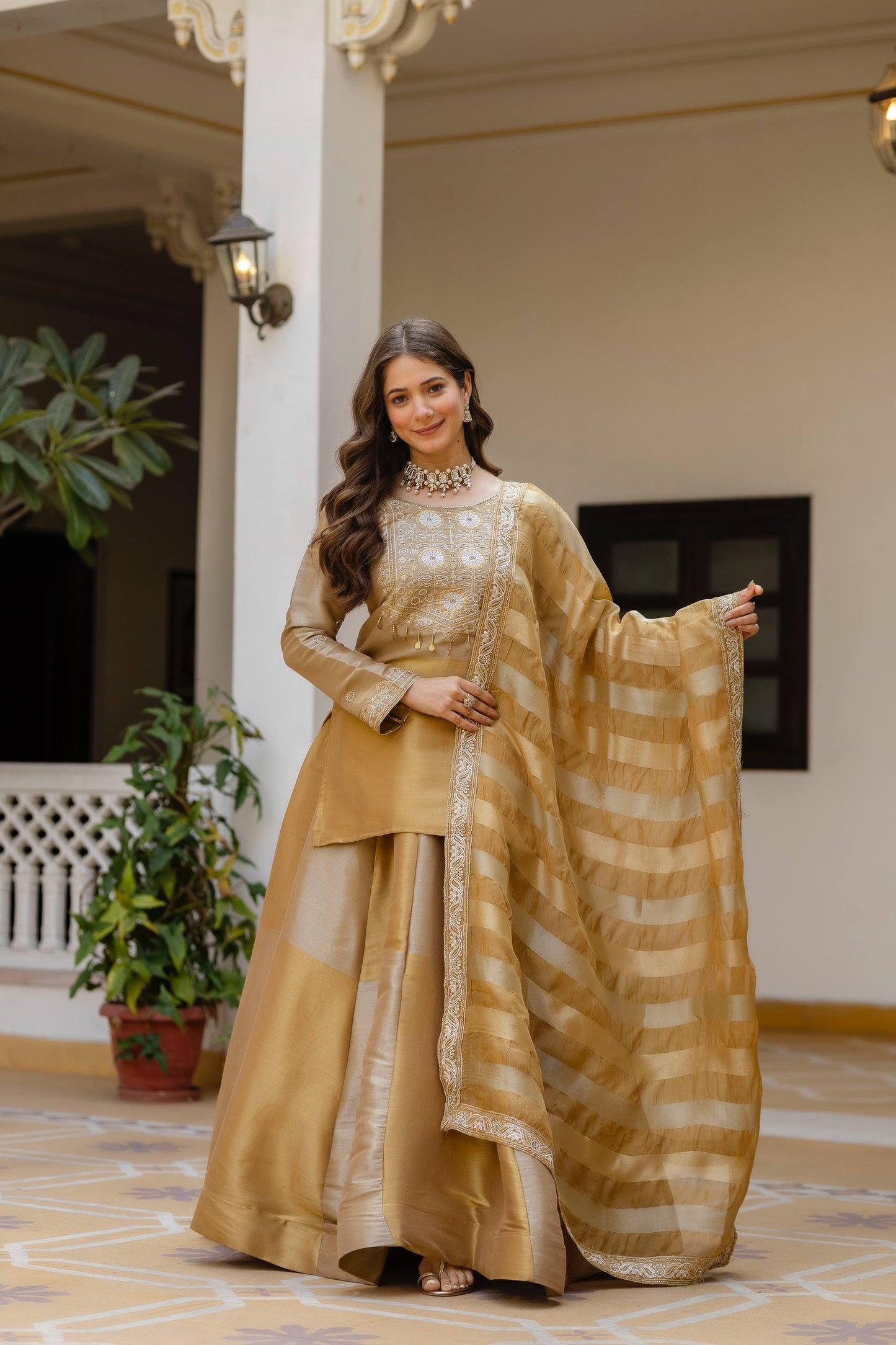Elegant Banarasi Skirt & Lehenga With Graceful Flair And Timeless Festive