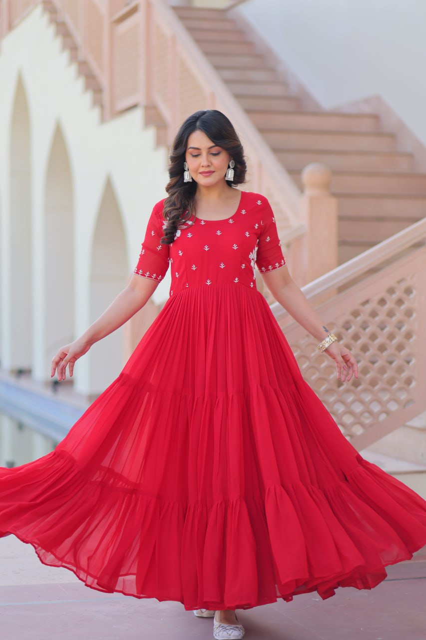 Elegant Readymade Gown - Designer Collection