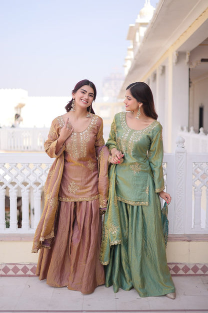 RangBhoomi Premium Designer Ready-to-Wear Top, Sharara, and Dupatta Collection 2026