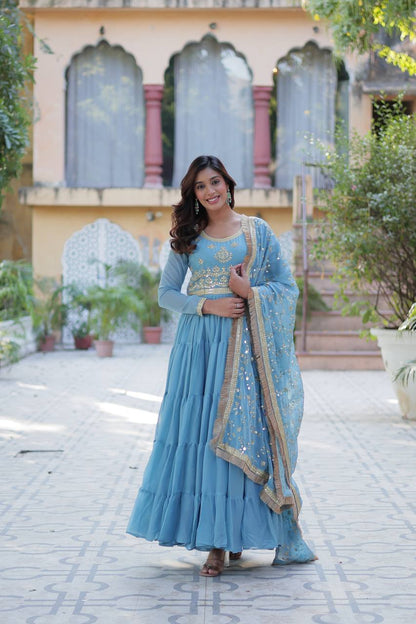 Full Flair Gown: Indian Wedding & Party Wear