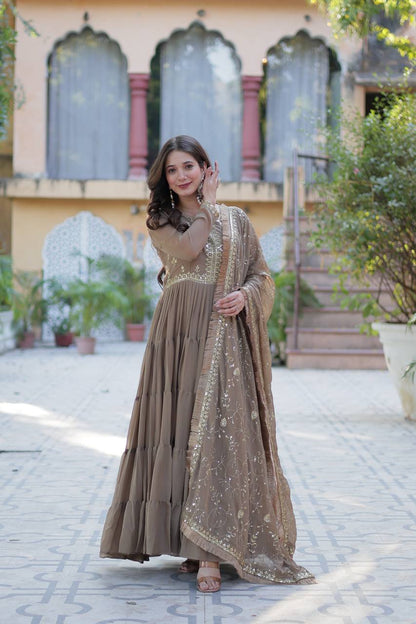 Full Flair Gown: Indian Wedding & Party Wear
