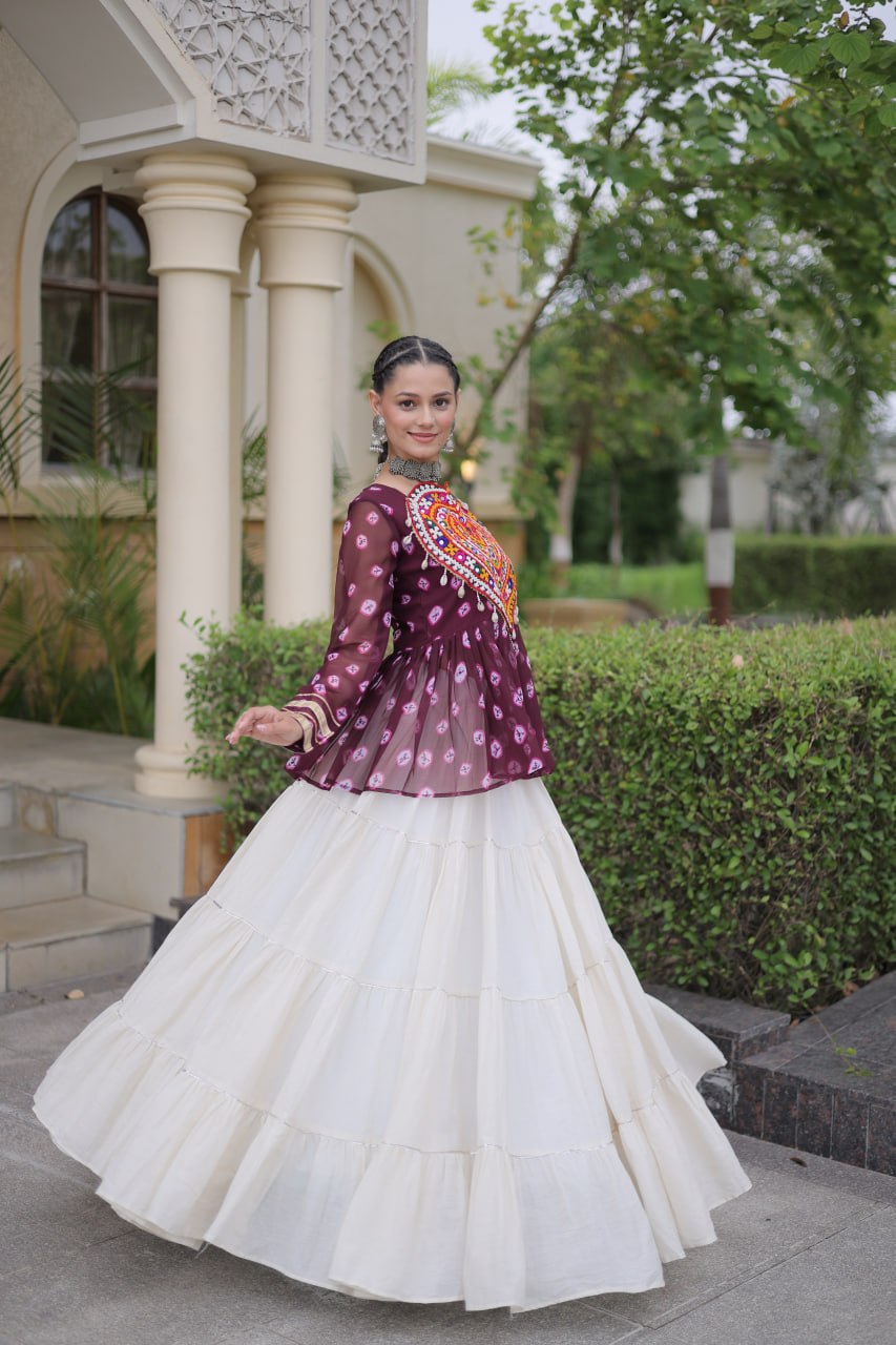 RangBhoomi Navratri Lehenga Choli Collection 2026 – Full-Stitched Festive Set