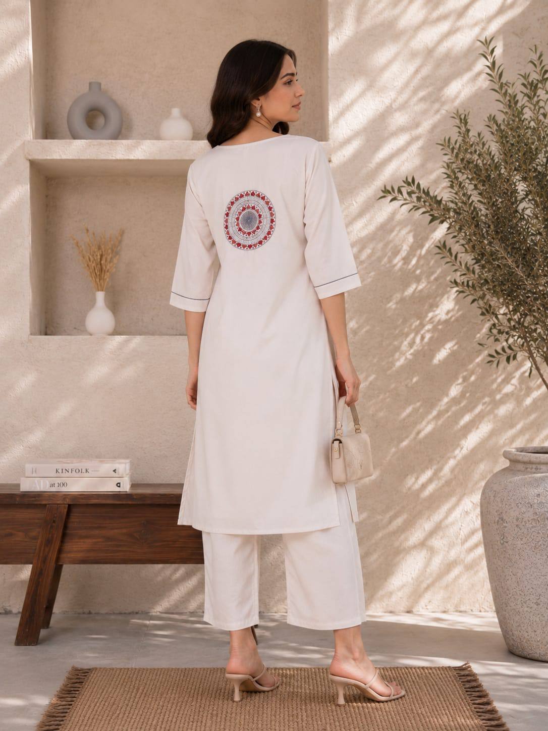RangBhoomi Premium Reyon Kurti with Plazo Set - Comfortable Daily & Office Wear