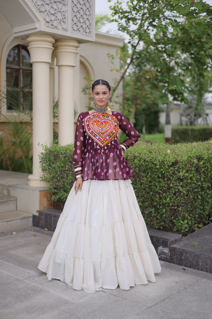 RangBhoomi Navratri Lehenga Choli Collection 2026 – Full-Stitched Festive Set