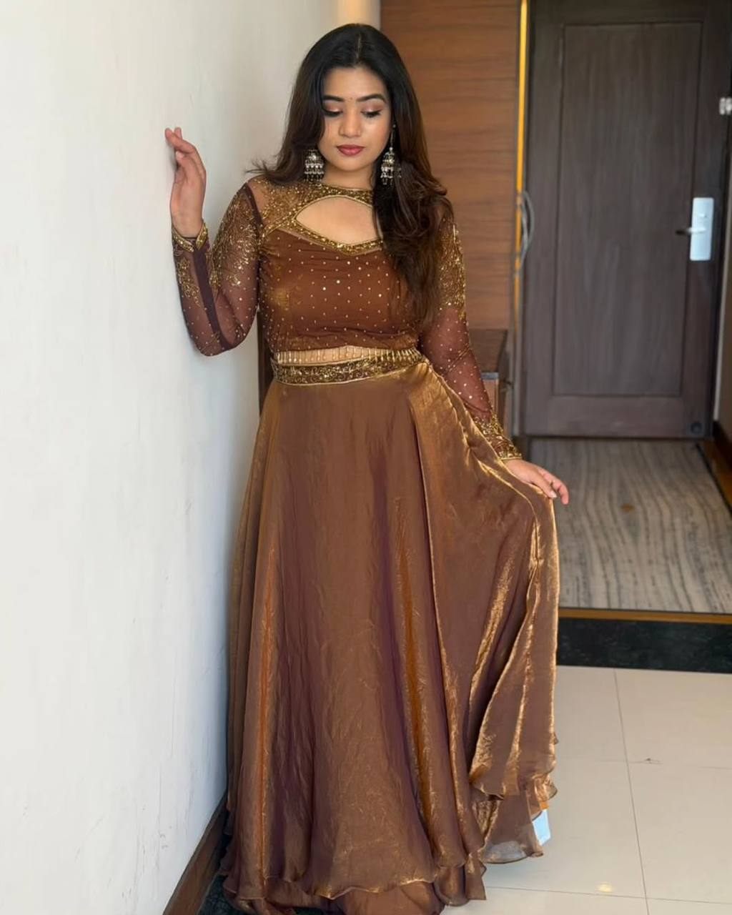Soft Space Silk Sequined Embroidered Lehenga Choli – Elegant Traditional Festival Wear
