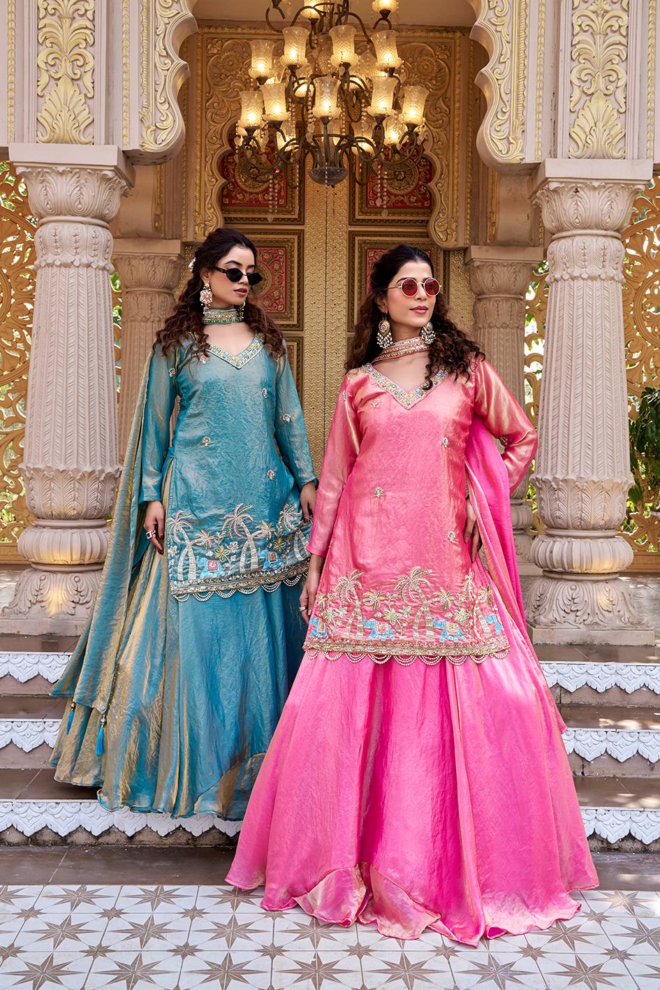 RangBhoomi Exclusive Festival Collection: Elegant Lehenga Choli with Heavy Embroidery