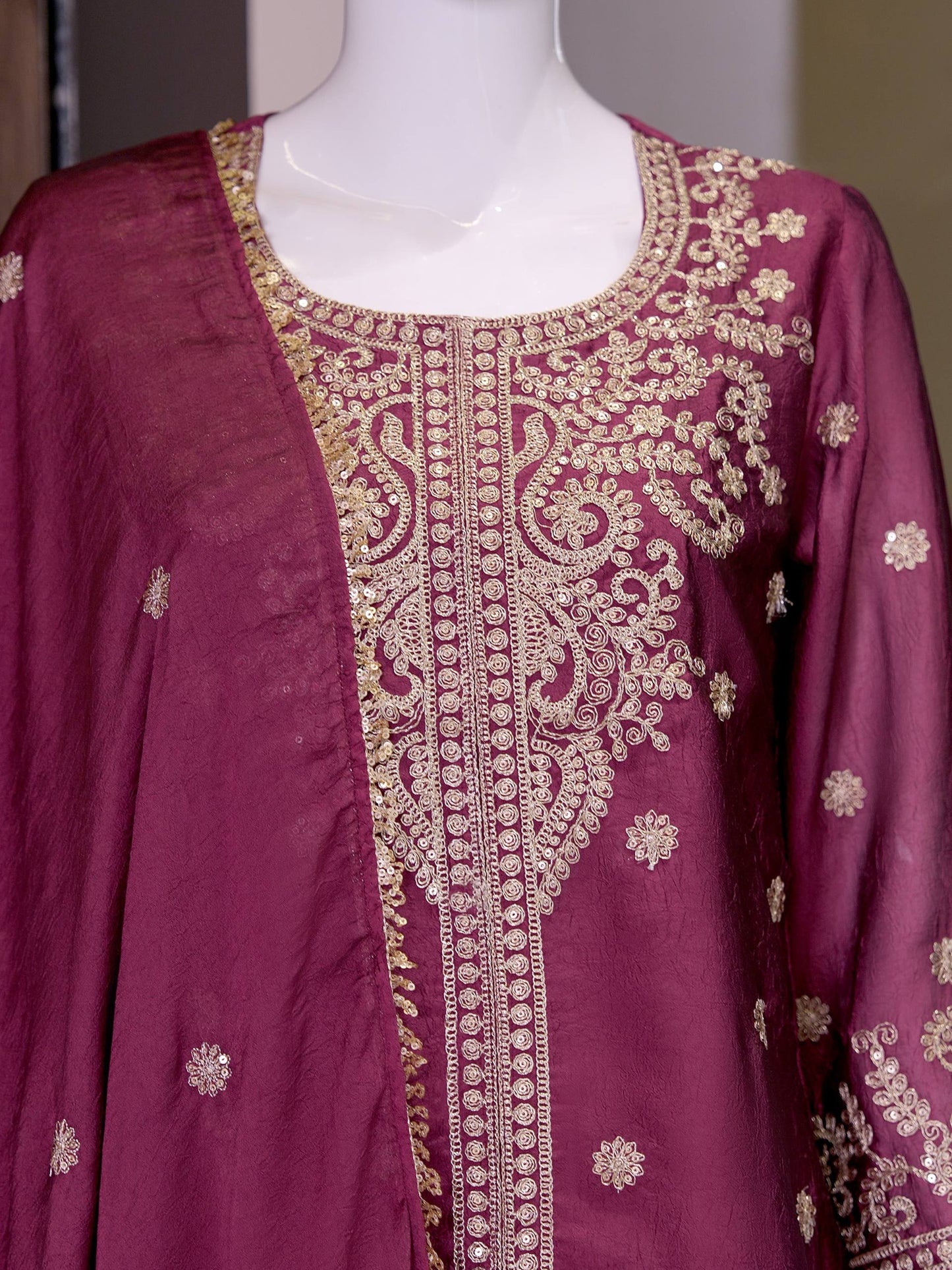 RangBhoomi Exclusive Designer Festival Wear Collection with Premium Embroidered Rangoli Crush Fabric