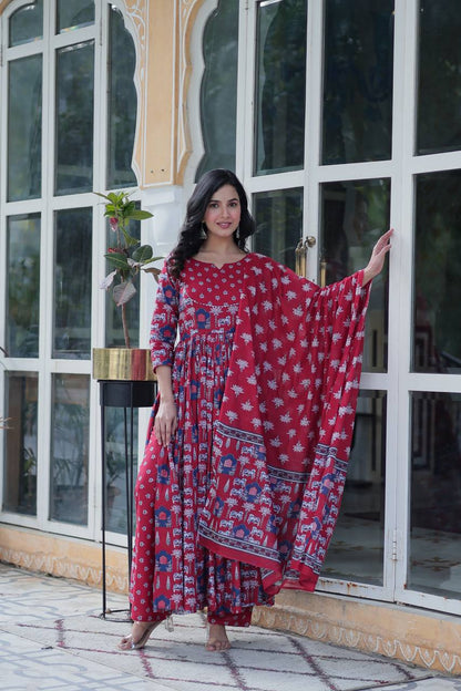 Premium Ready-Made Kurti with Pant & Dupatta Set