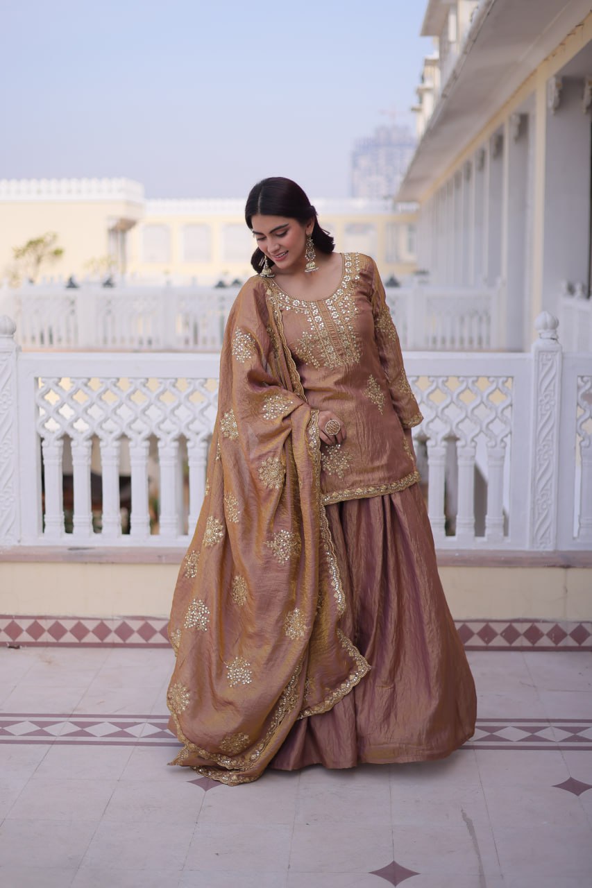 RangBhoomi Premium Designer Ready-to-Wear Top, Sharara, and Dupatta Collection 2026