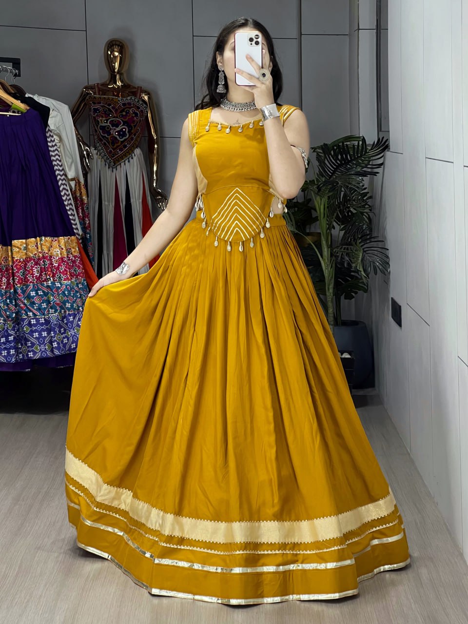 RangBhoomi Ethnic Women Lehenga with Fancy Top — Festive Navratri & Dandiya Set