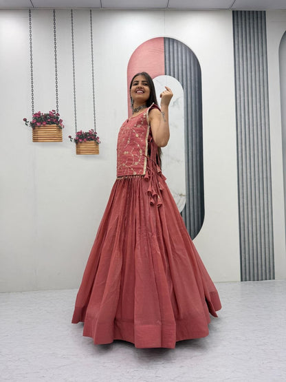 Exclusive Festival Launch Premium Lengha Choli Set with Embroidered Jacket