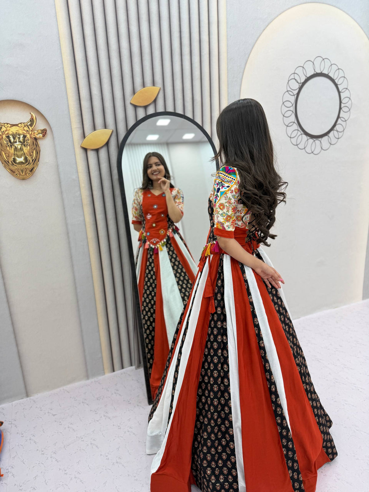 RangBhoomi Navratri Special Kediyu Lehenga – Pure Cotton Festive Set
