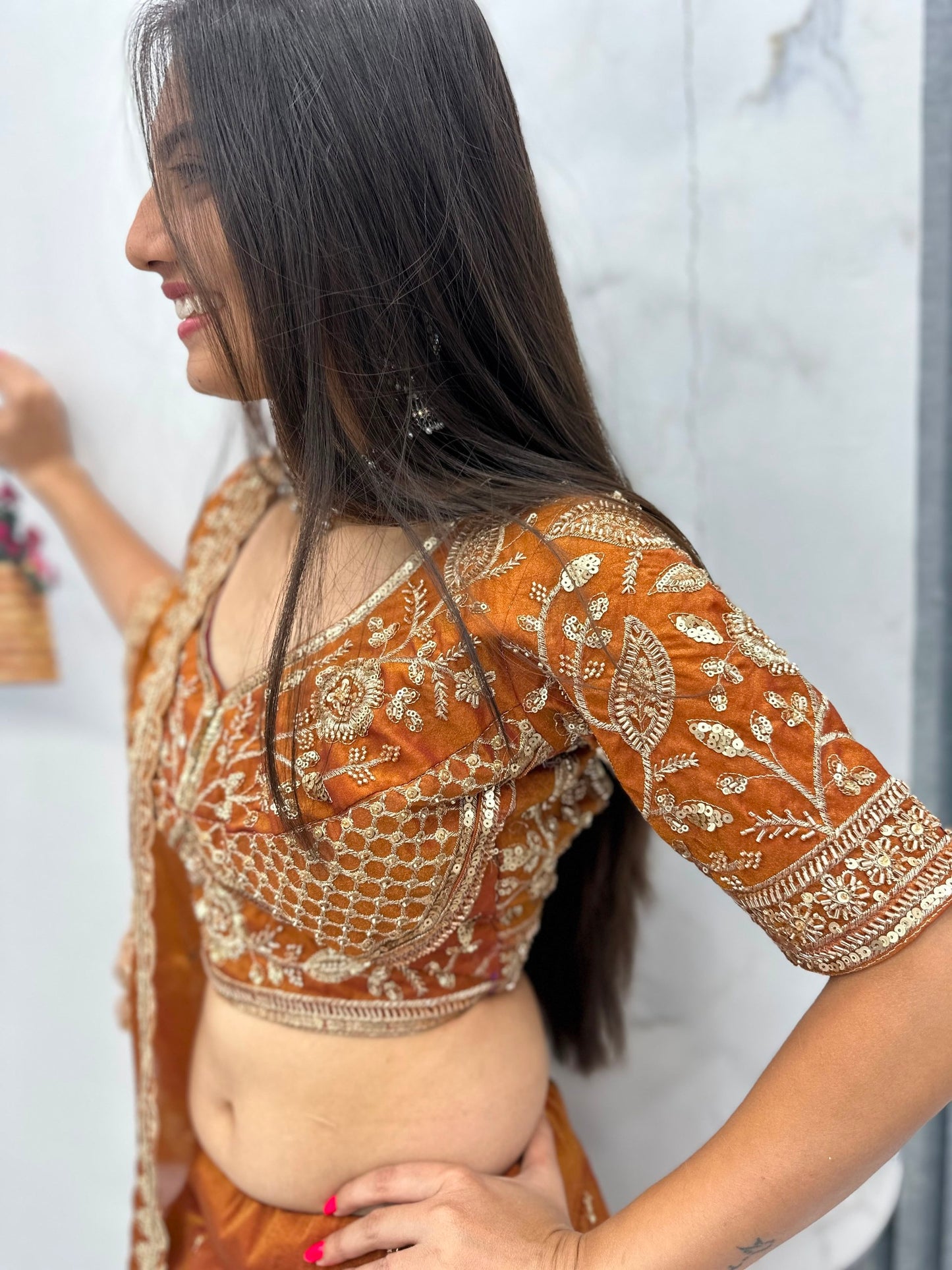 RangBhoomi Festival Embroidered Lehenga Choli — Heavy Embellished Mosh Fabric