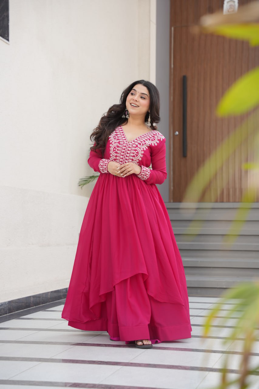 Double Flair Gown - Designer Gown Collection