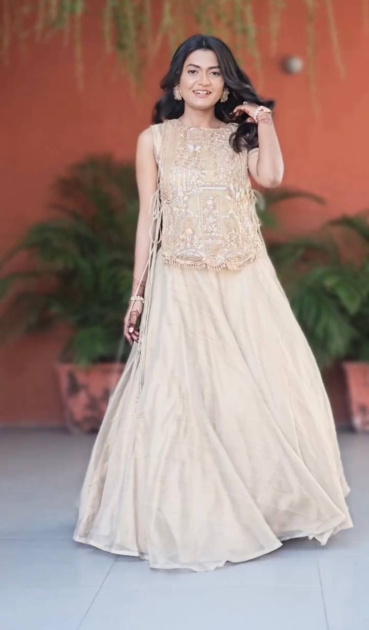 Exclusive Festival Special Vichitra Silk Lengha Choli Set