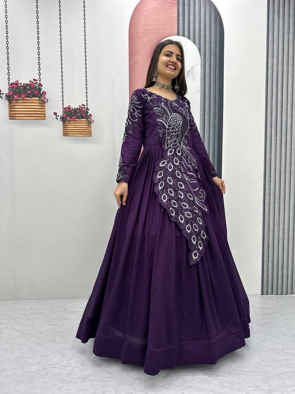 Launching Embroidered Gown