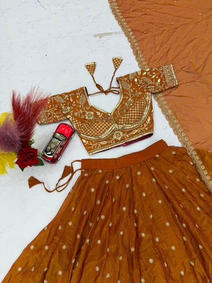 RangBhoomi Festival Embroidered Lehenga Choli — Heavy Embellished Mosh Fabric