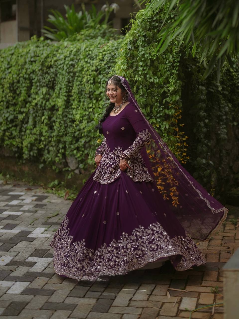 RangBhoomi Designer Embroidered Heavy Fox Georgette Lehenga Set - Party Wear, Full Stitched