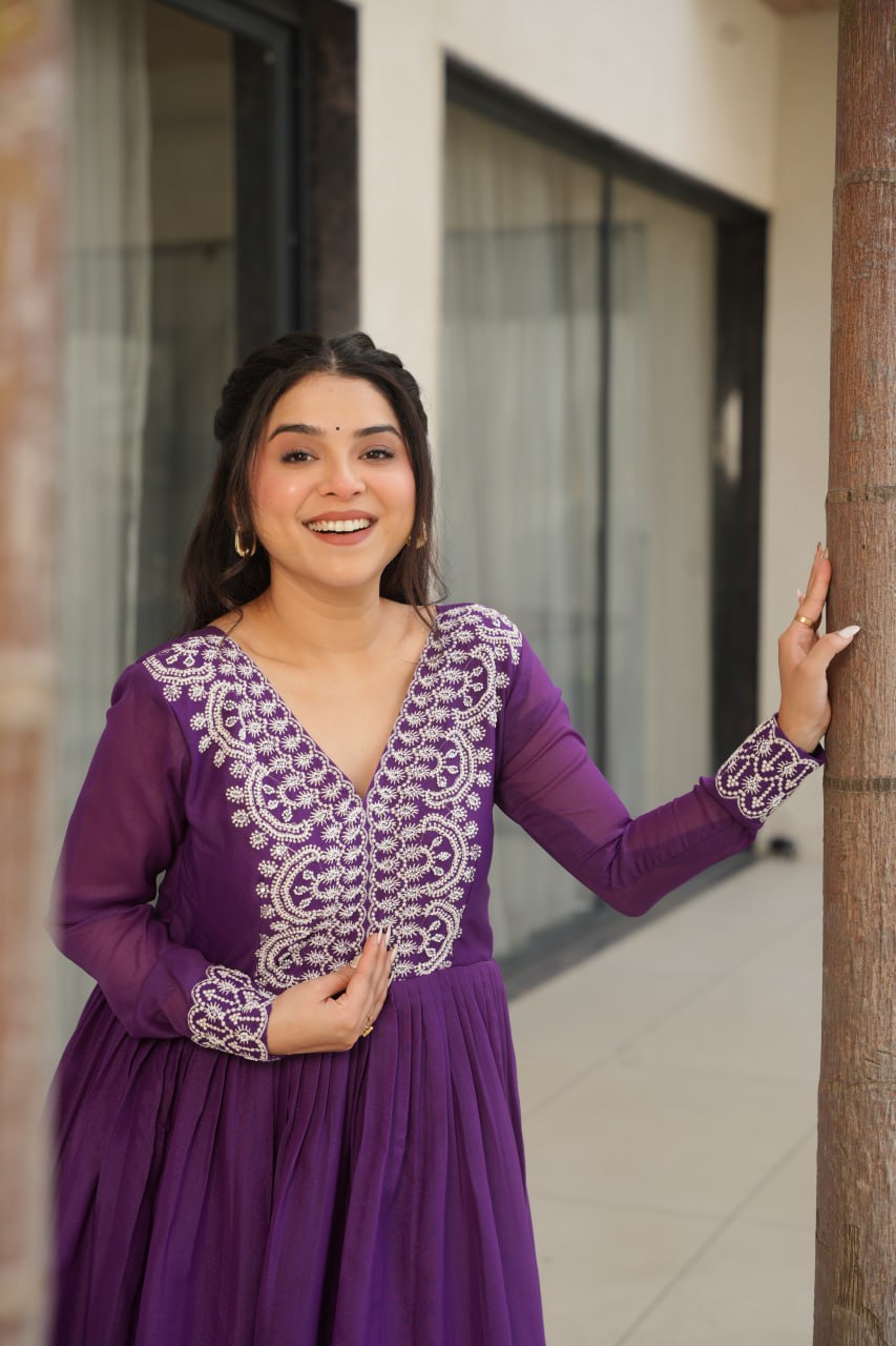 Double Flair Gown - Designer Gown Collection