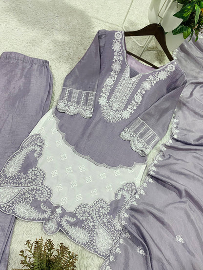 This Wedding Season, Elevate Your Style with RangBhoomi's Designer Suit Featuring Stunning Sequence Embroidery