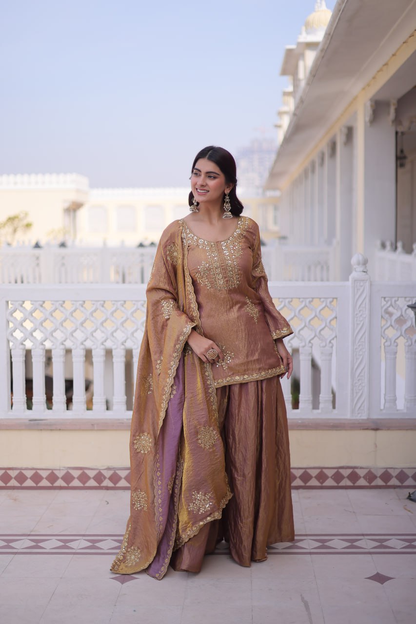 RangBhoomi Premium Designer Ready-to-Wear Top, Sharara, and Dupatta Collection 2026