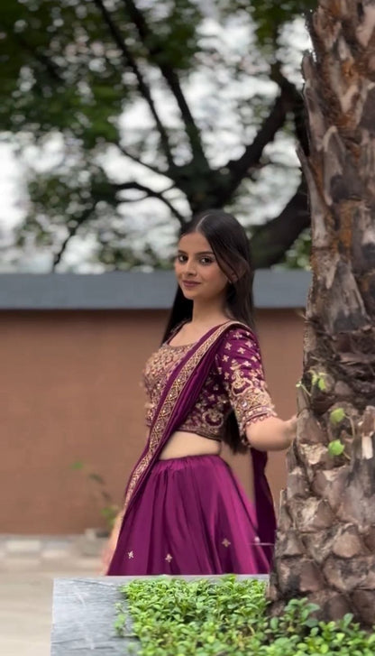 RangBhoomi New Festival Lehenga Choli with Heavy Embroidery and Sequence Work
