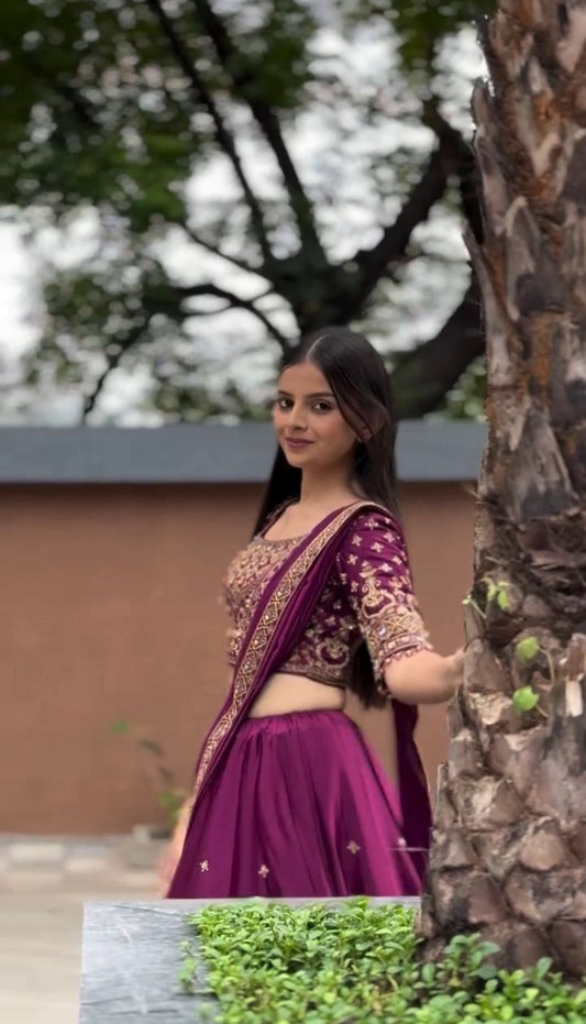 RangBhoomi New Festival Lehenga Choli with Heavy Embroidery and Sequence Work