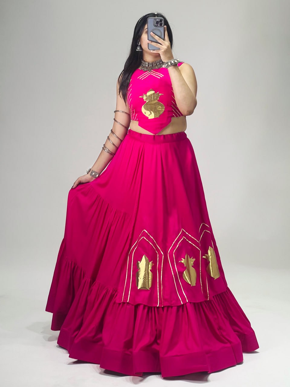RangBhoomi CHITRA Ethnic Cotton Lehenga Set — Navratri Collection