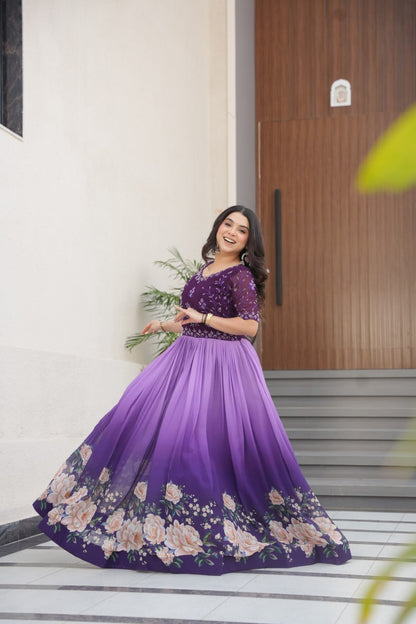 Exquisite Floral Gown