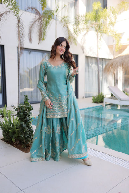 RangBhoomi Premium Designer Ready-to-Wear Top, Sharara, and Dupatta Collection 2026