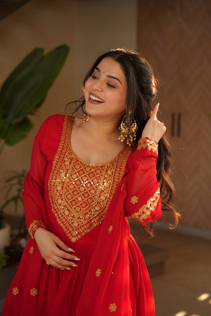 Elegant Designer Gown for Indian Celebrations