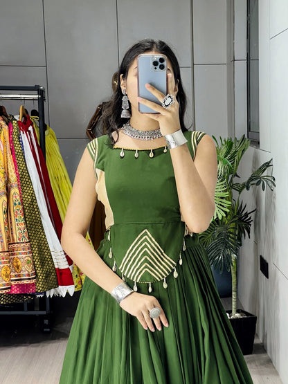 RangBhoomi Ethnic Women Lehenga with Fancy Top — Festive Navratri & Dandiya Set