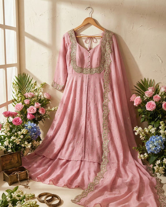 Elegant Skirt and Cape Ensemble for Modern and Traditional Fashion