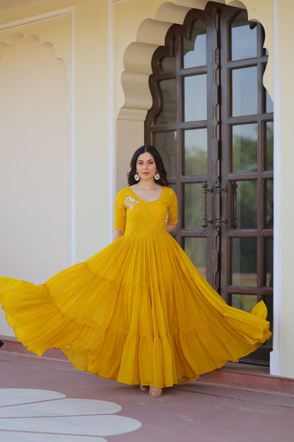 Elegant Readymade Gown - Designer Collection