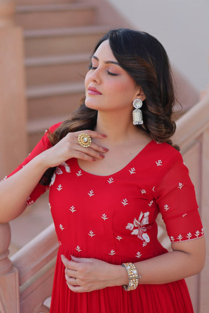Elegant Readymade Gown - Designer Collection