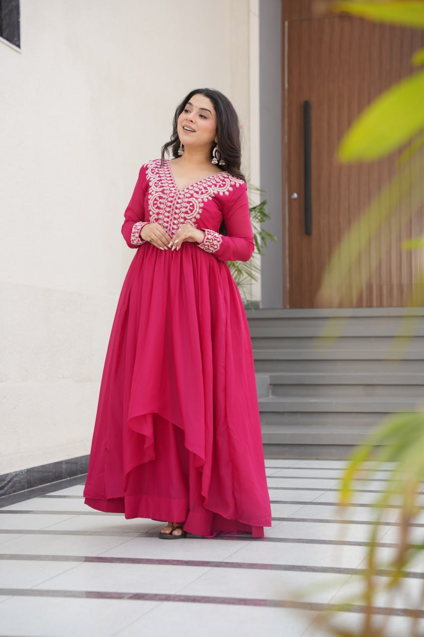 Double Flair Gown - Designer Gown Collection