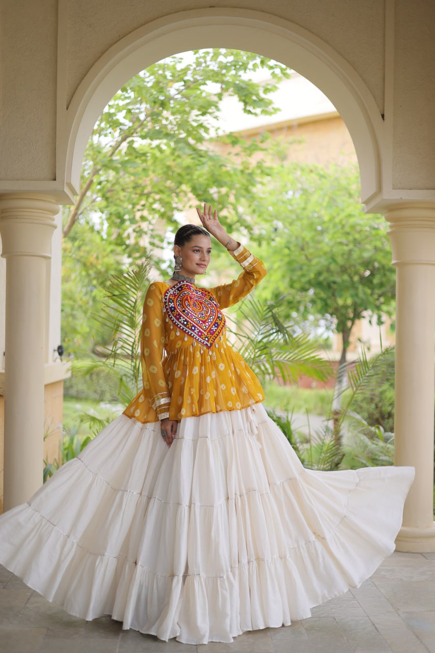 RangBhoomi Navratri Lehenga Choli Collection 2026 – Full-Stitched Festive Set